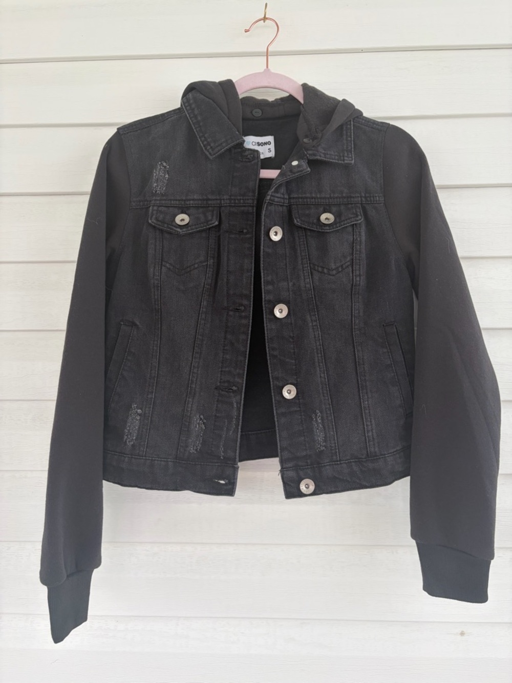 Ci Sono Black Denim Jacket